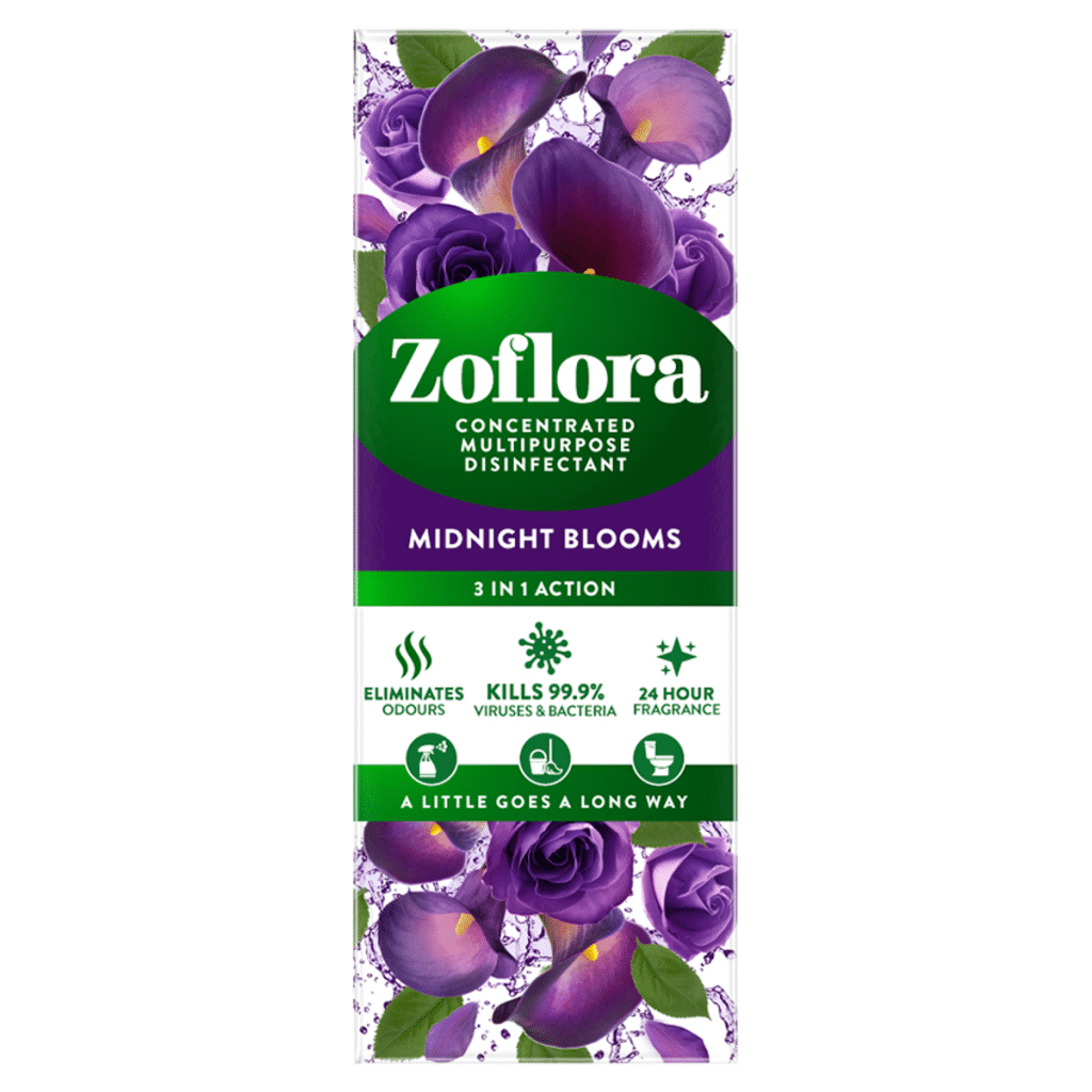 Zoflora Concentrated Multipurpose Disinfectant Midnight Blooms 3 in 1 Action 120ml