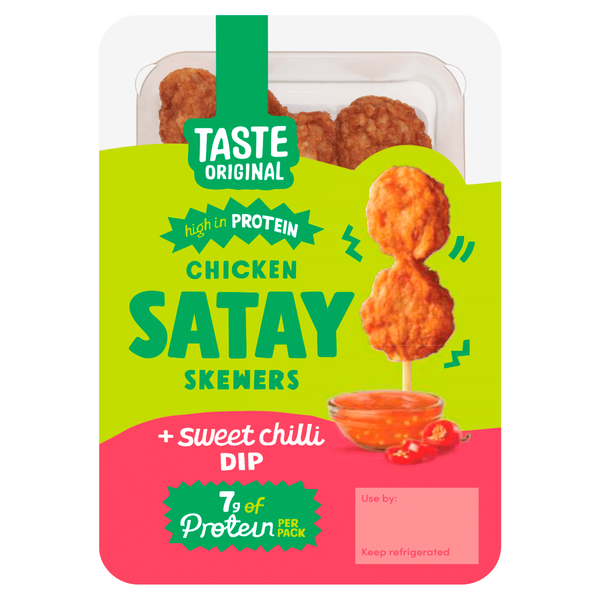 Taste Original Chicken Satay Skewers + Sweet Chilli Dip 55g