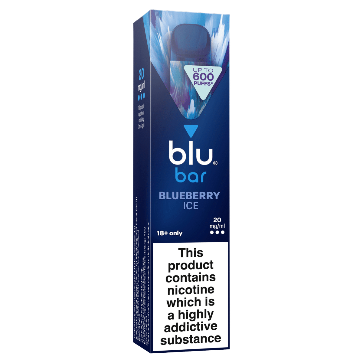blu bar Blueberry Ice Disposable Vape 20mg/ml