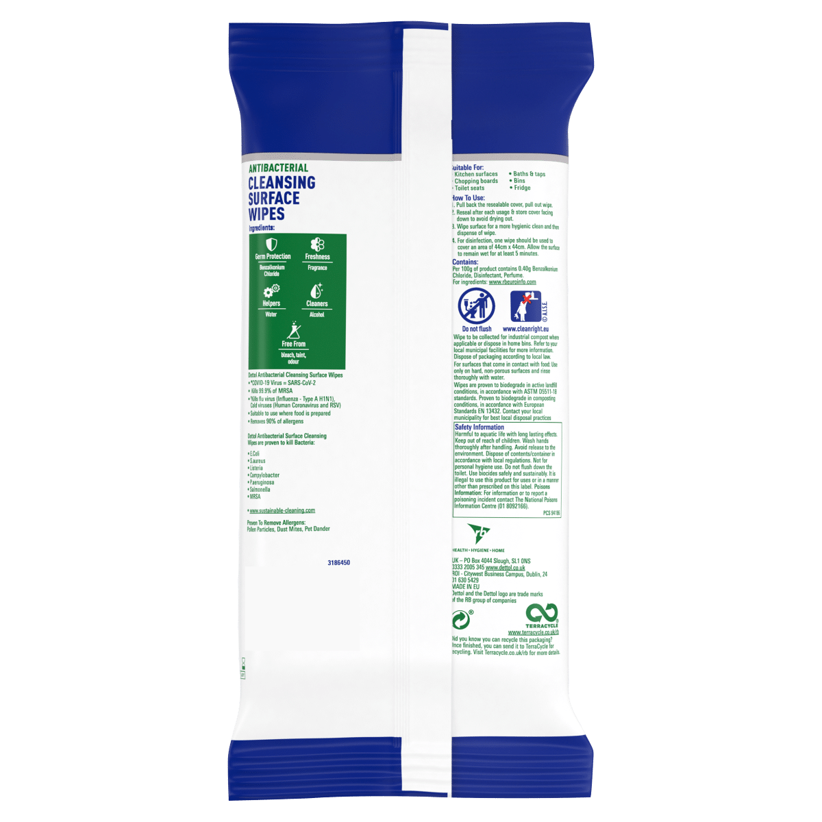 Dettol Antibacterial Cleansing Surface 30 Large Wipes