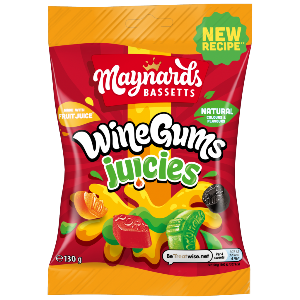 Maynards Bassetts Wine Gums Juicies Sweets Sharing Bag 130g
