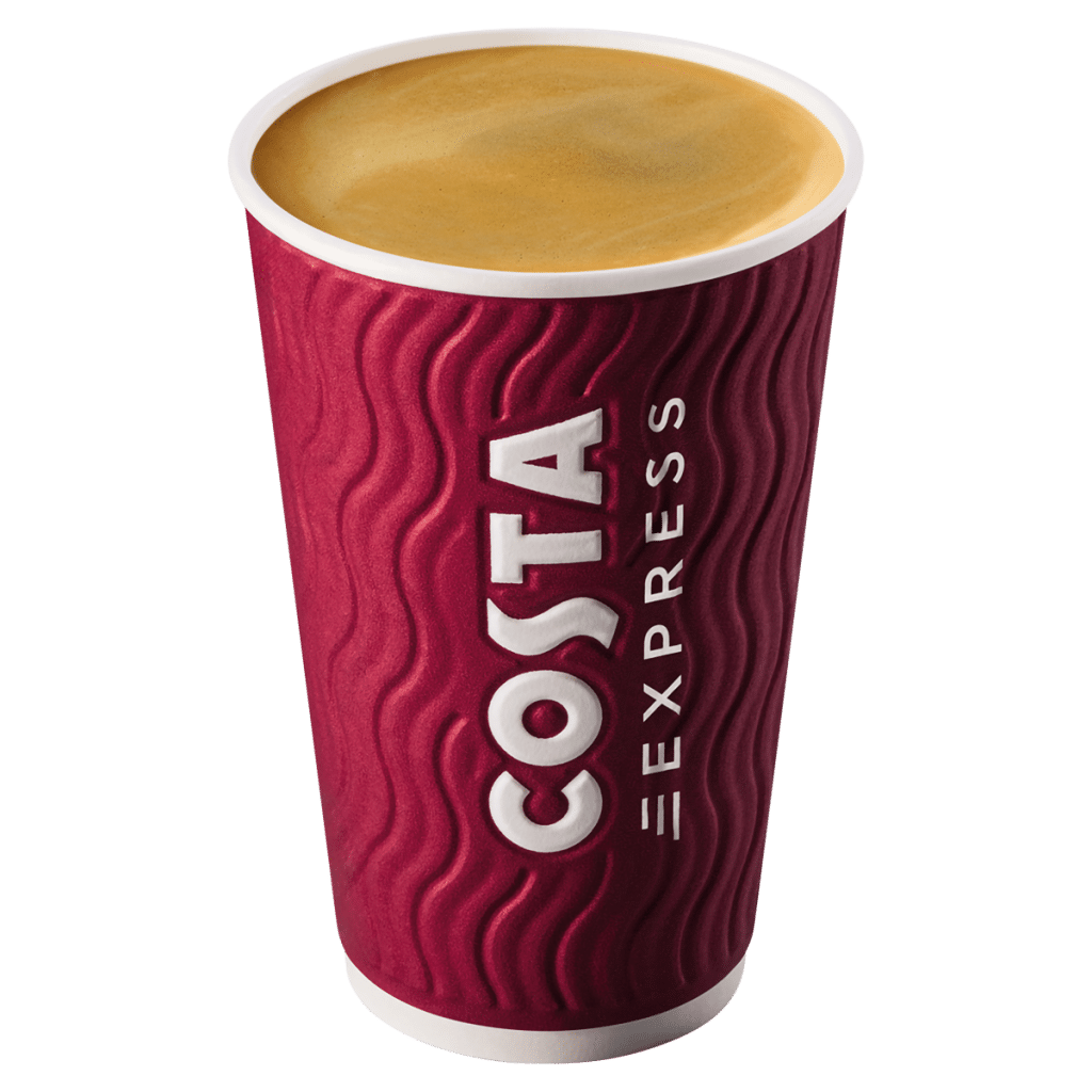 Costa Coffee Regular White Americano + Syrup 340ml