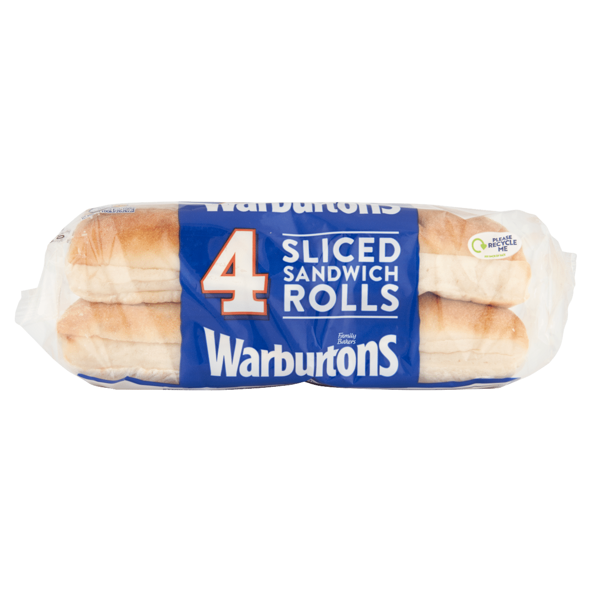 Warburtons 4 Sliced Sandwich Rolls