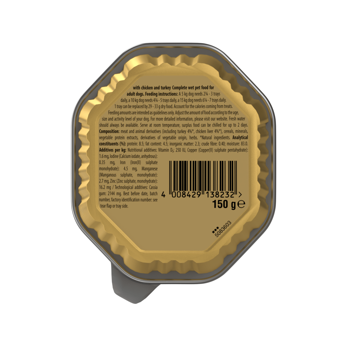 Cesar Classic Terrine Dog Food Tray Chicken & Turkey in Loaf 150g