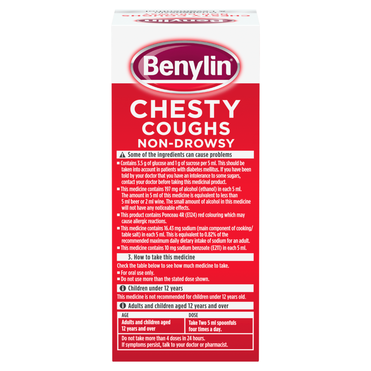 Benylin Chesty Coughs Non-Drowsy Syrup 150ml