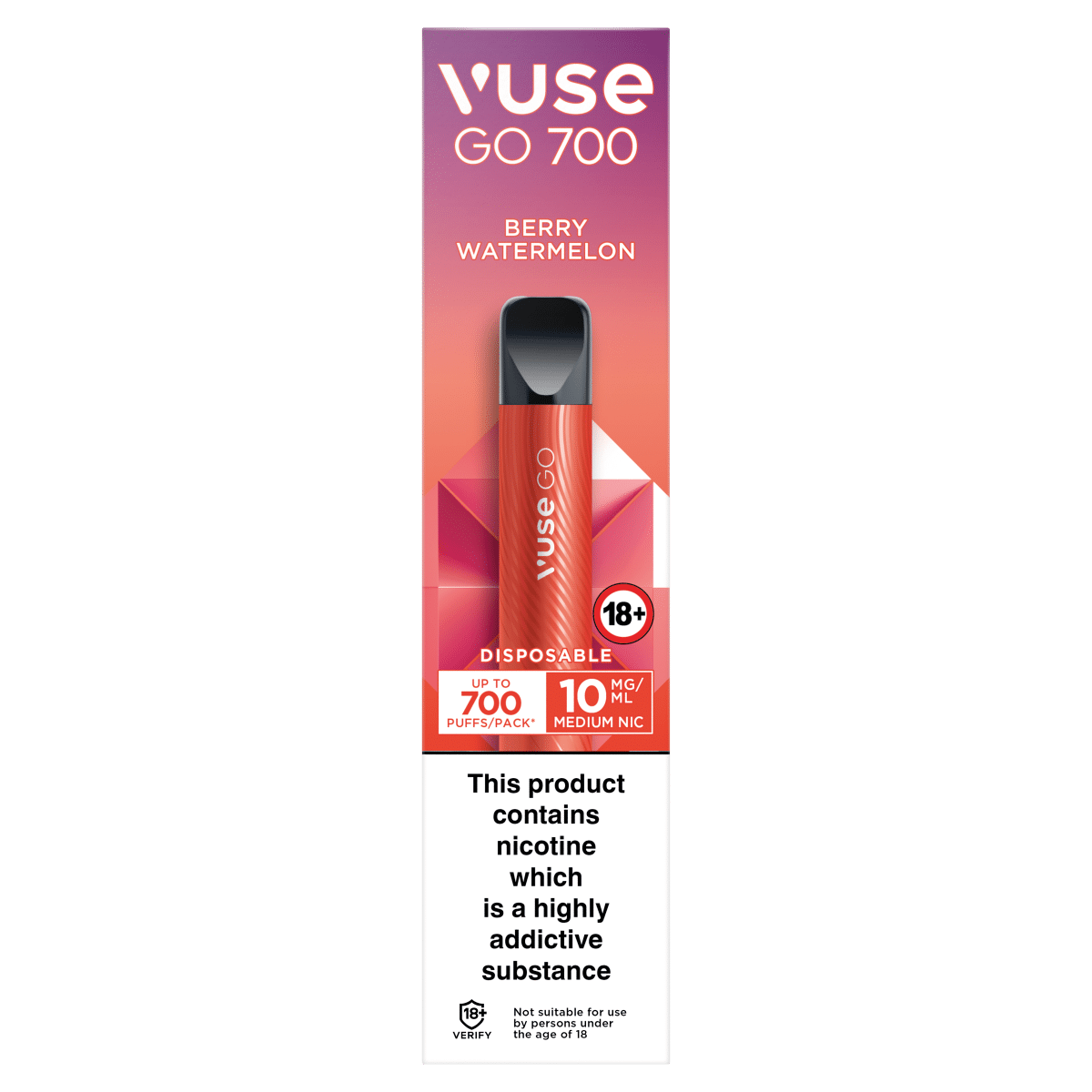 Vuse Go 700 Berry Watermelon Disposable 10mg/ml