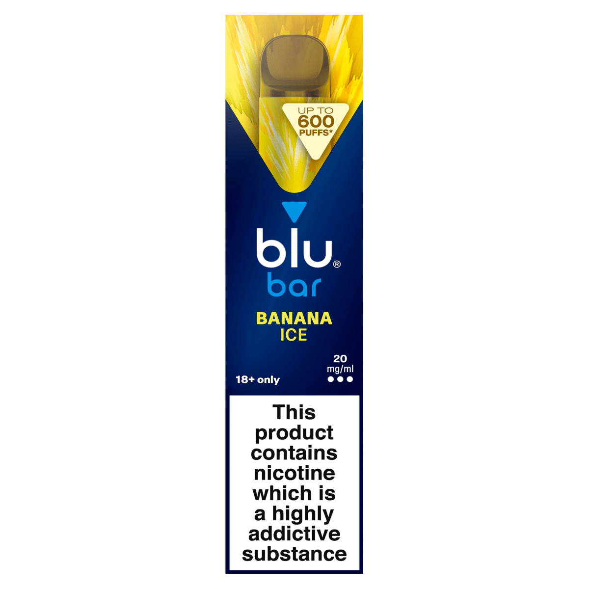 blu bar Banana Ice Disposable Vape 20mg/ml