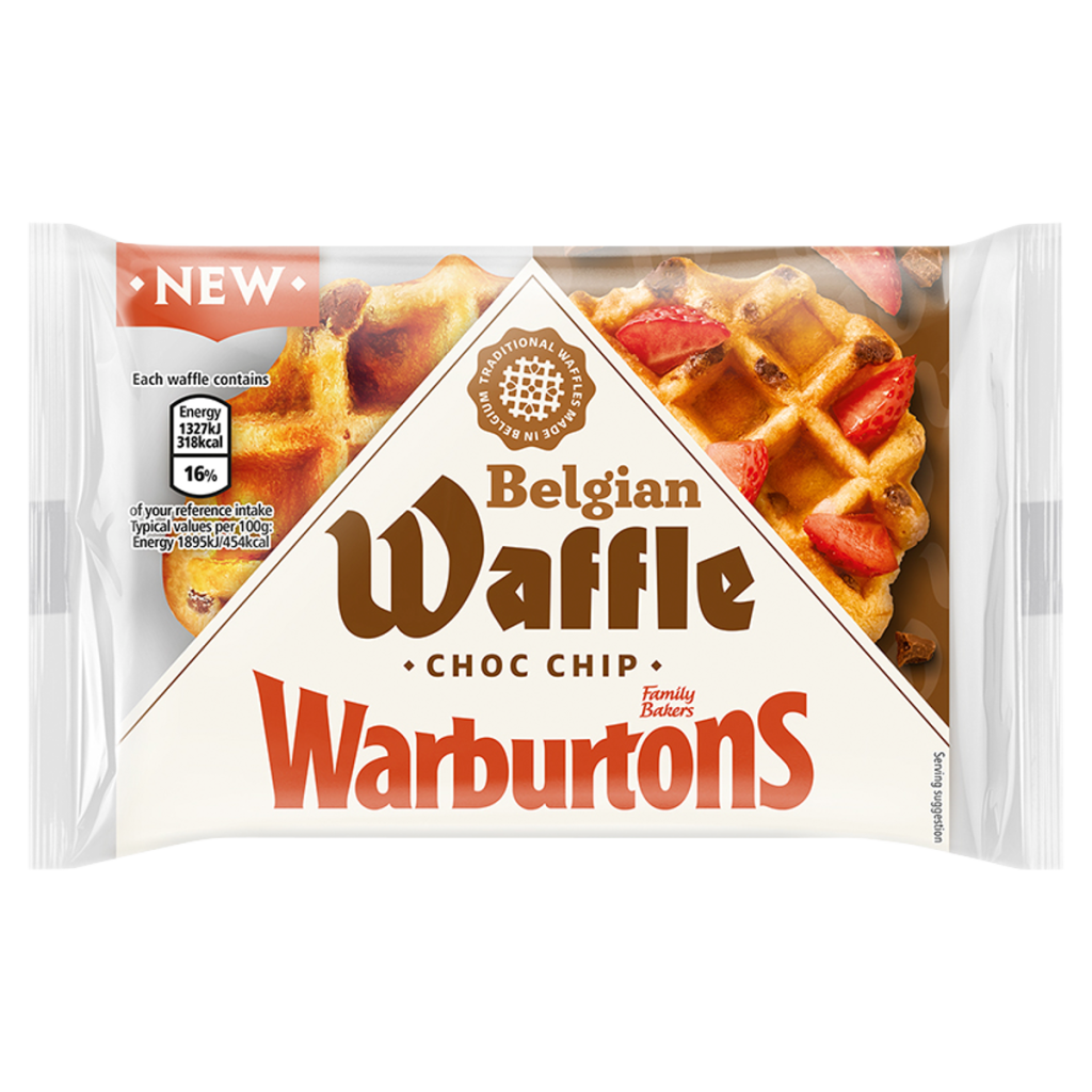 Warburtons Choc Chip Belgian Waffle 70g