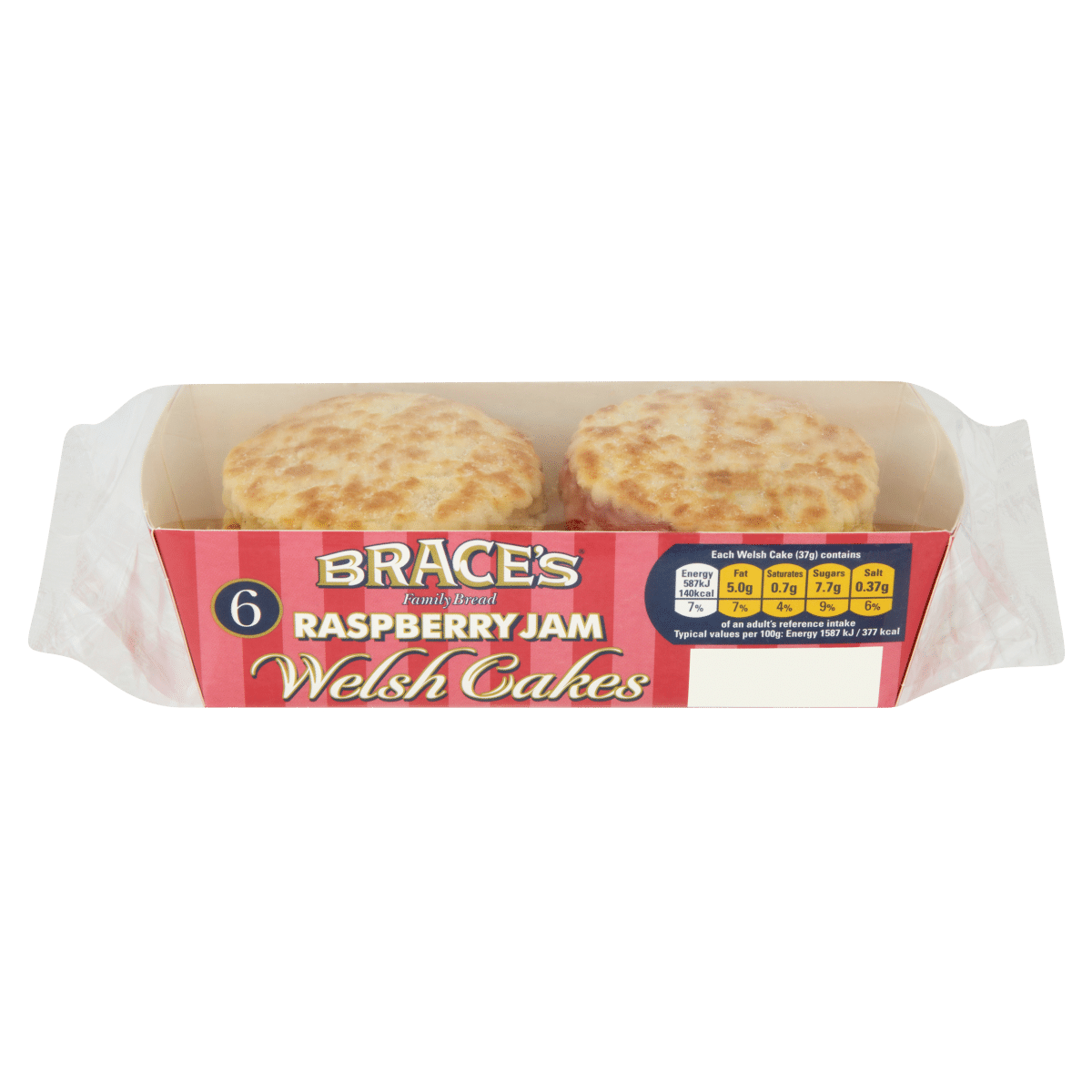 Brace’s Family Bread 6 Raspberry Jam Welsh Cakes
