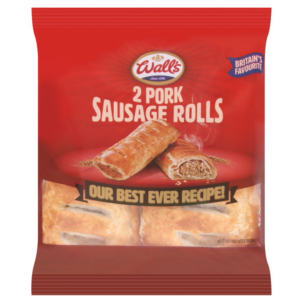Wall’s 2 Pork Sausage Rolls 160g