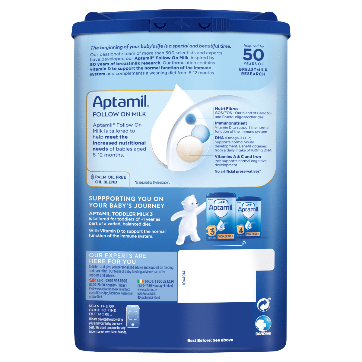 Aptamil 2 Follow On Milk 6-12 Months 800g