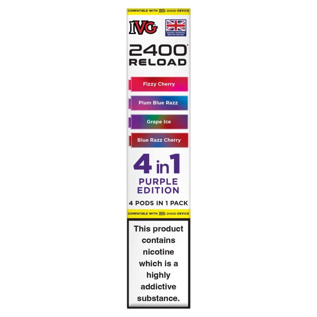 IVG 2400 Reload 4 in 1 Purple Edition Pods