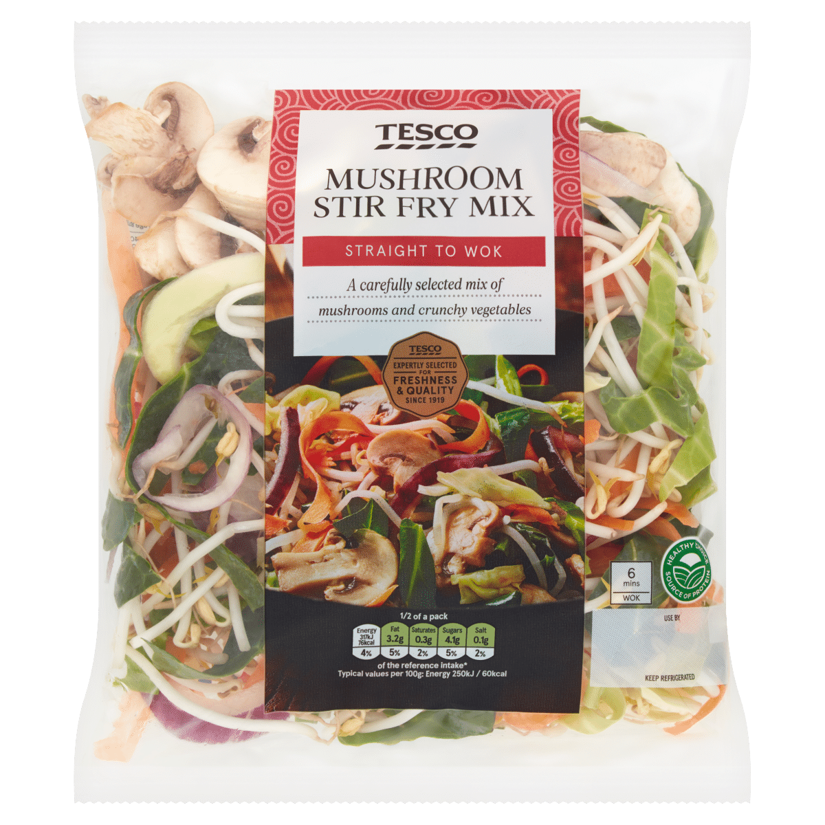 Tesco Mushroom Stir Fry Mix 320g