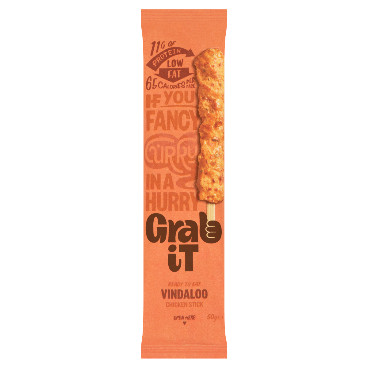 Grab It Vindaloo Chicken Stick 50g