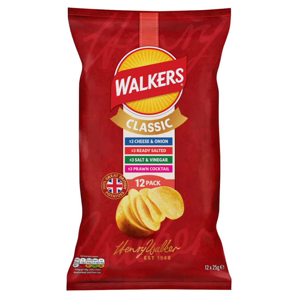Walkers Classic 12 x 25g