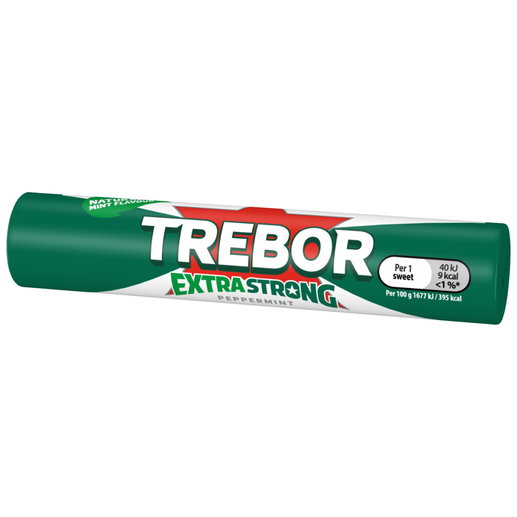 Trebor Extra Strong Peppermint Mints Roll 41.3g