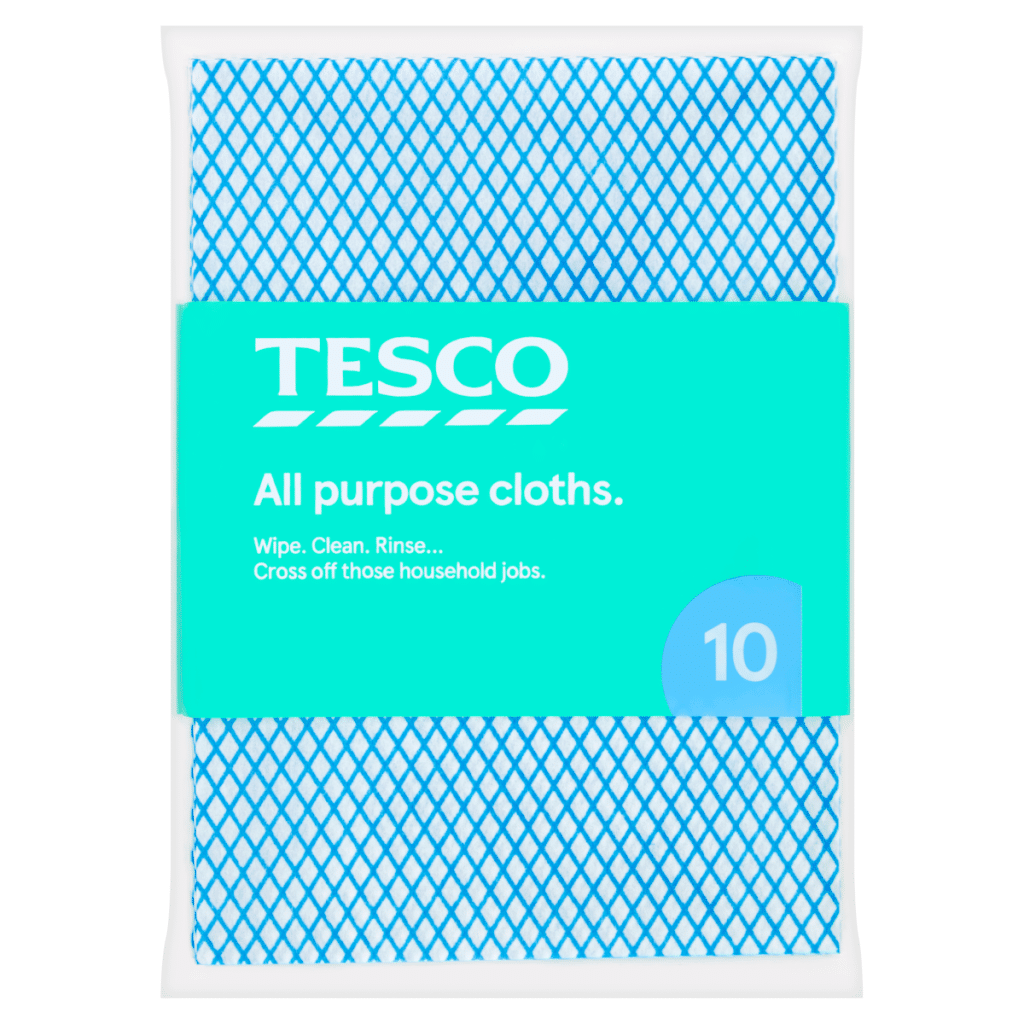 Tesco 10 All Purpose Cloths