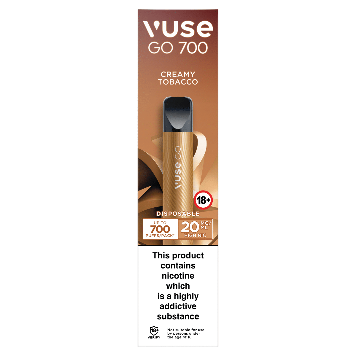 Vuse Go 700 Creamy Tobacco Disposable 20mg/ml