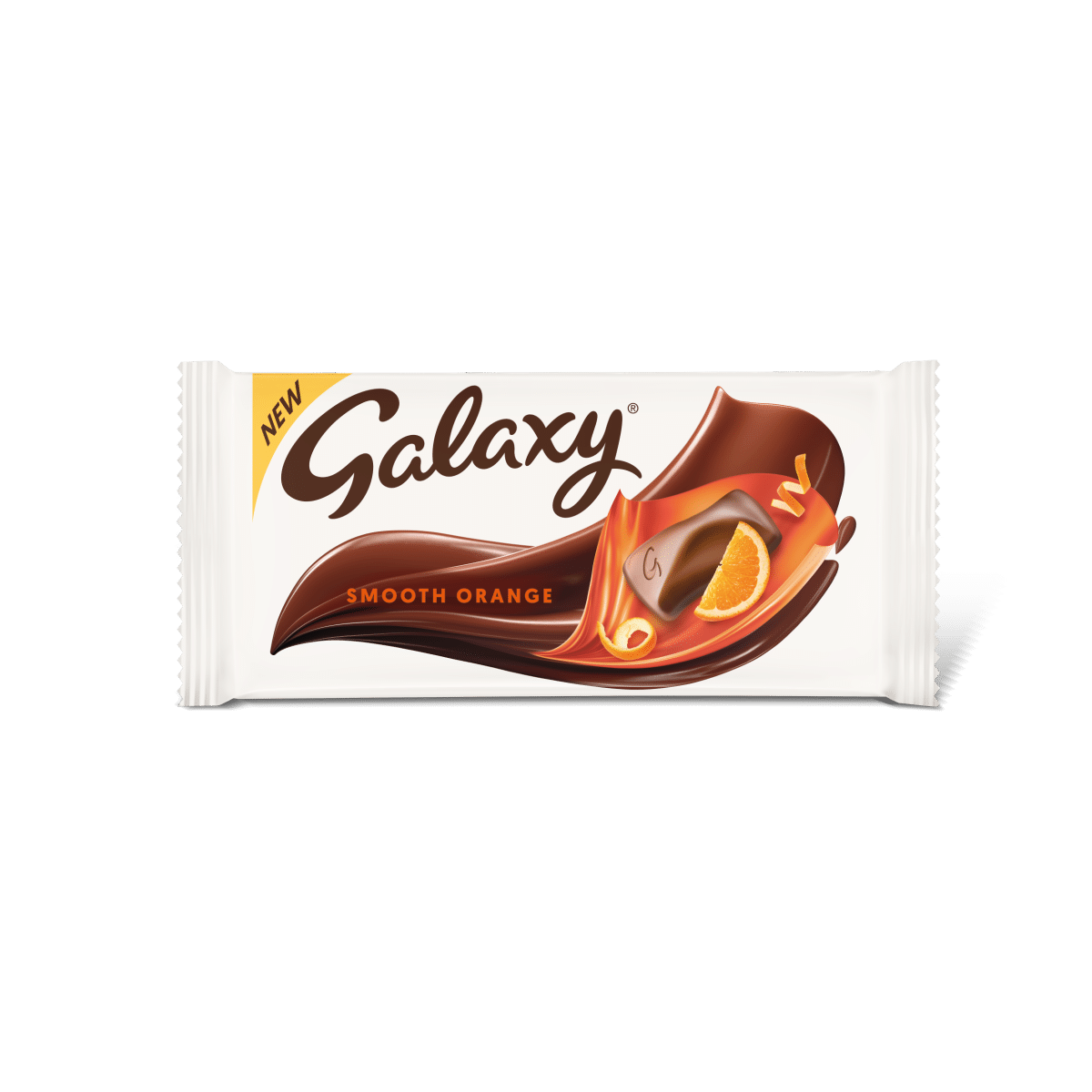 Galaxy Orange Milk Chocolate Block Bar Vegetarian 110g