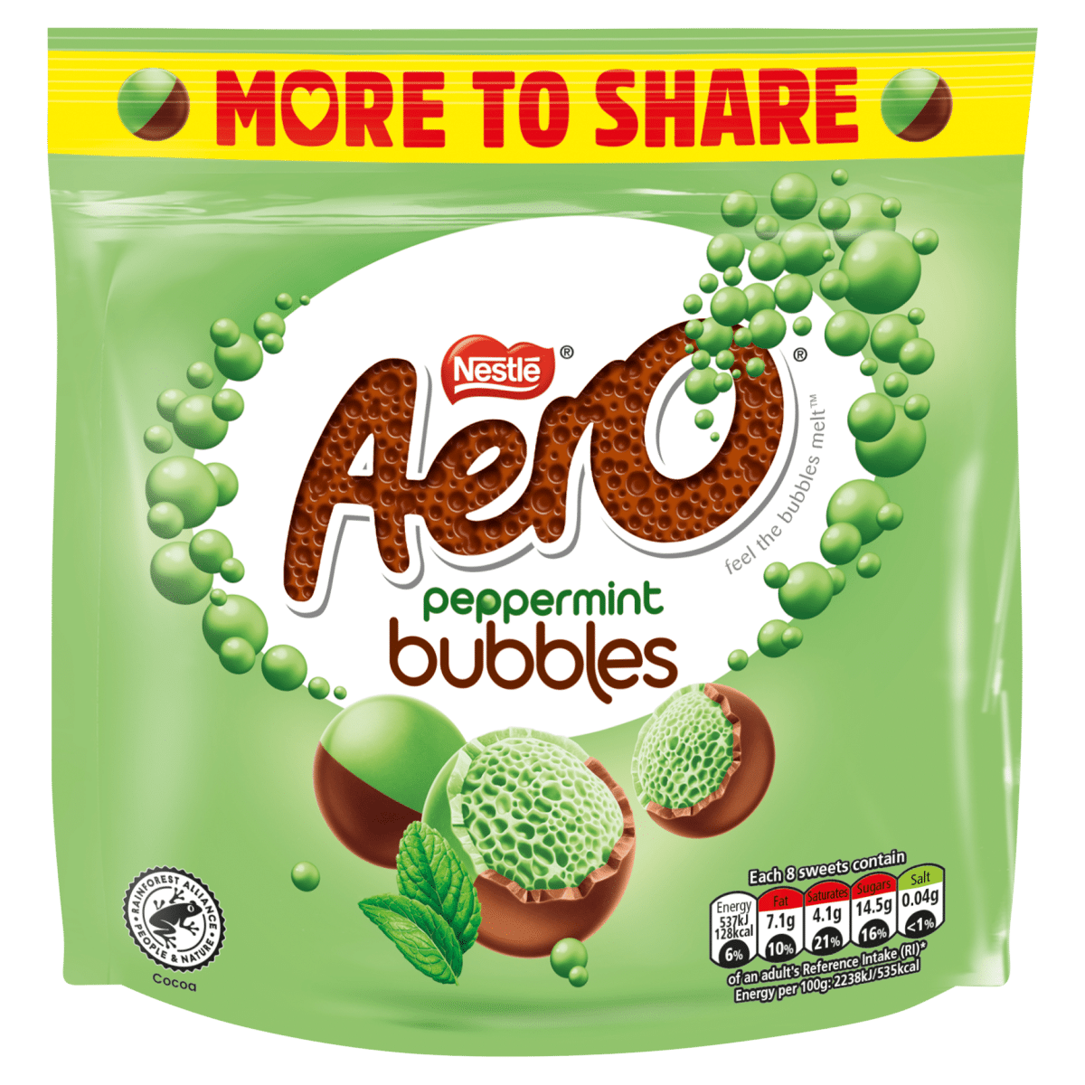 Aero Peppermint Bubbles 181g