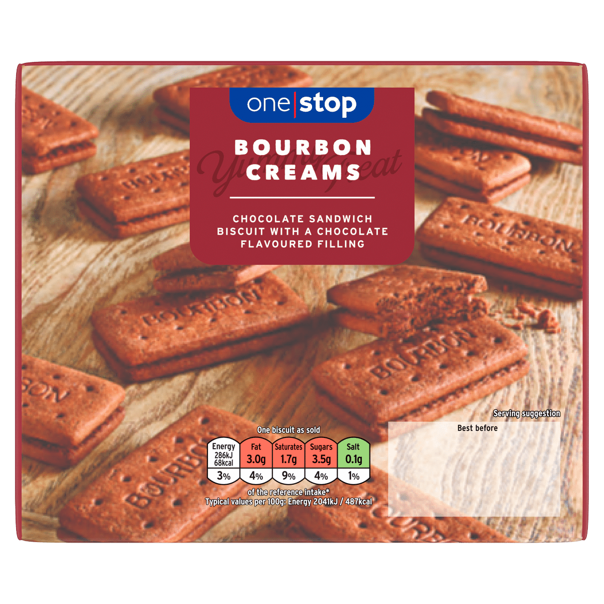 One Stop Bourbon Creams 296g