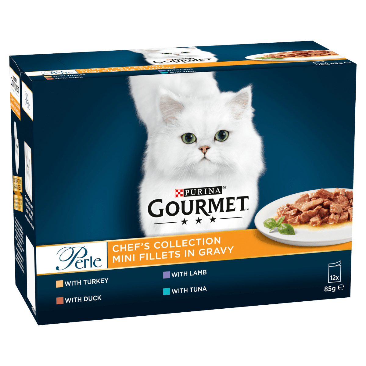 Gourmet Perle Cat Food Chefs Collection Mixed 12 x 85g (1020g)