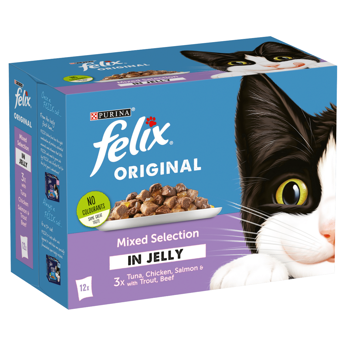 FELIX Mixed Selection in Jelly Wet Cat Food 12 x 100g
