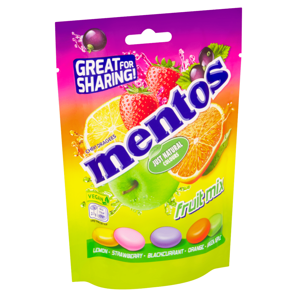 Mentos Fruit Mix Chewy Dragees 140g