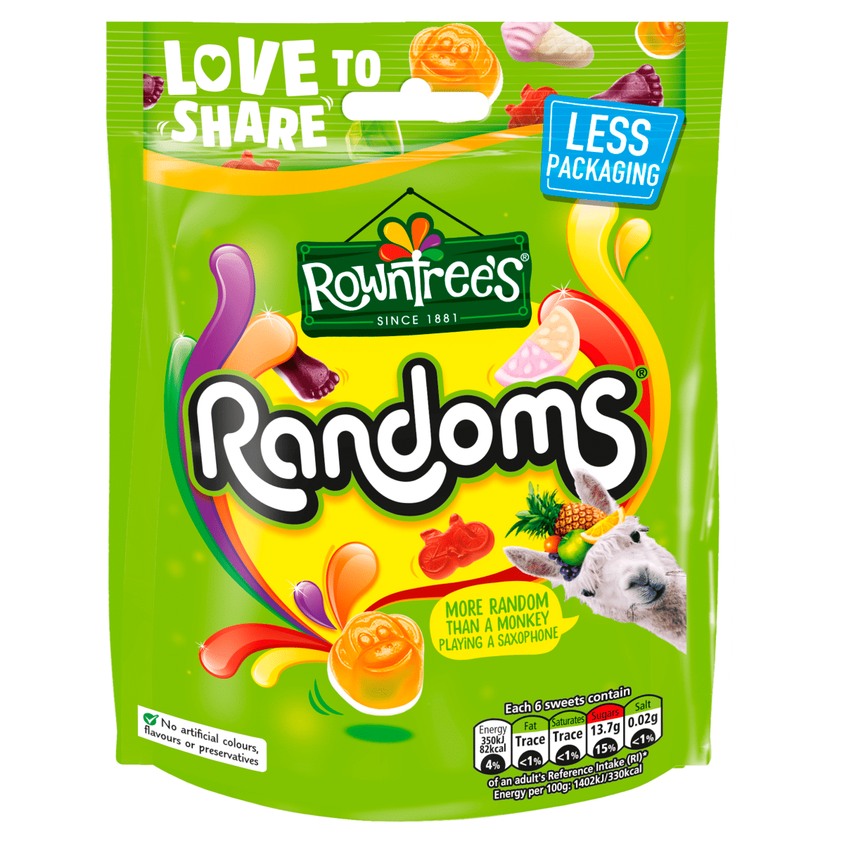 Rowntree’s Randoms Sweets Sharing Bag 150g