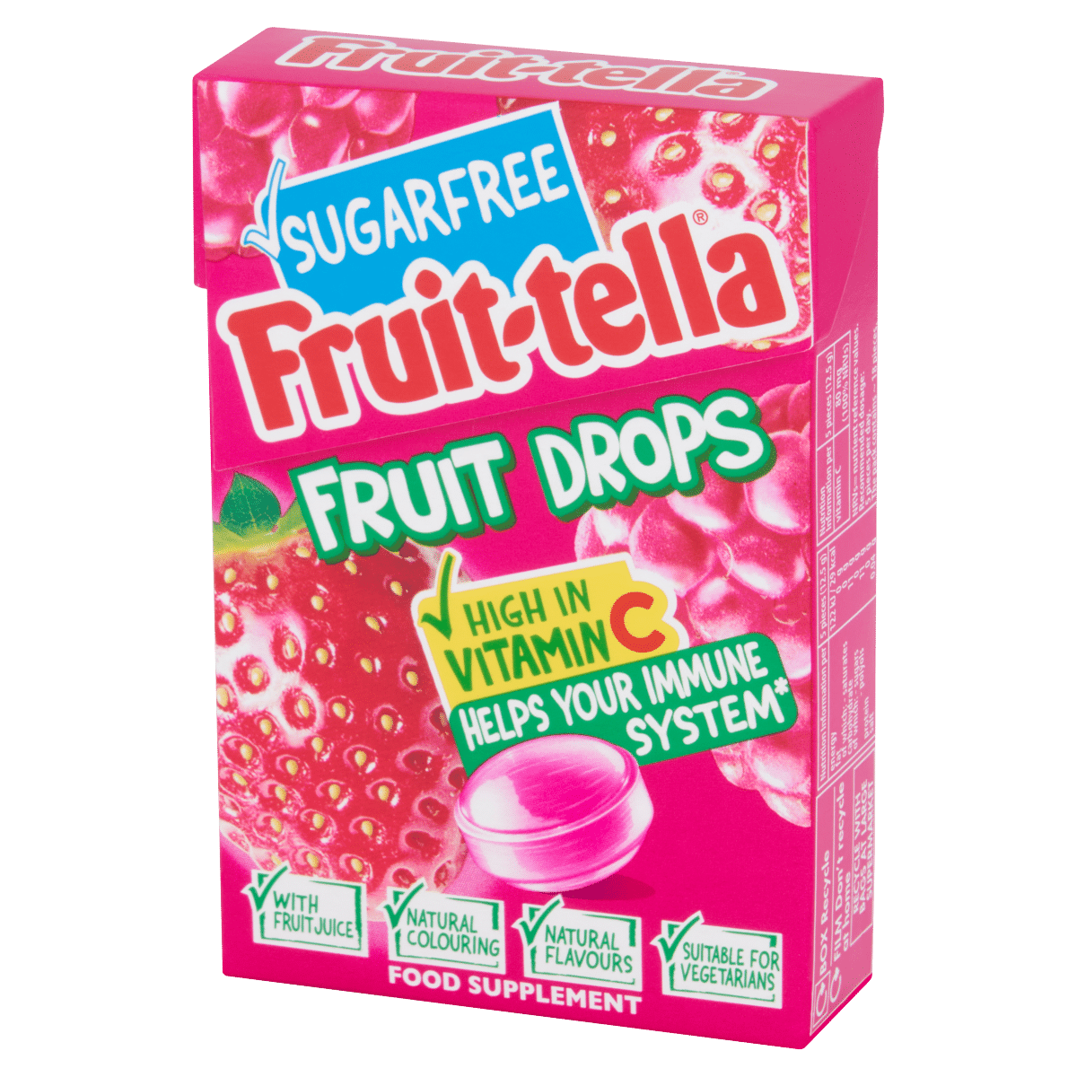 Fruit-tella Fruit Drops Food Supplement 45g