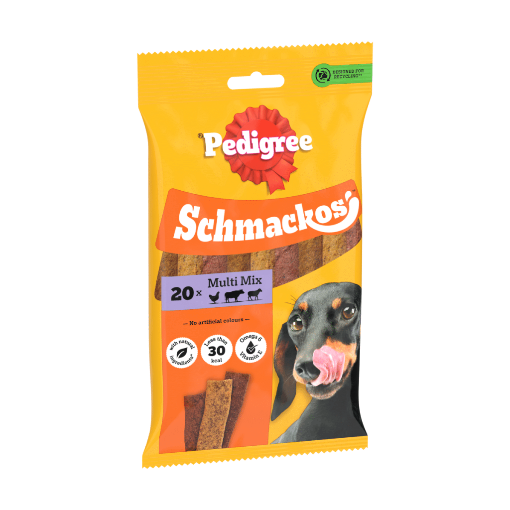 PEDIGREE SCHMACKOS Multi Mix Dog Treats Beef Poultry Lamb 20 Strips