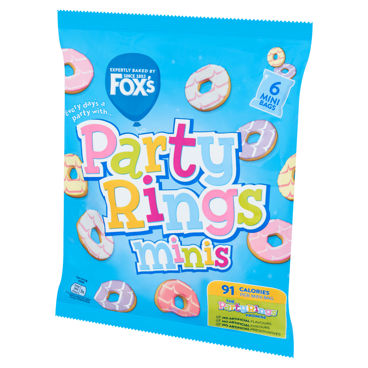 Fox’s Party Rings Minis 6 x 21g
