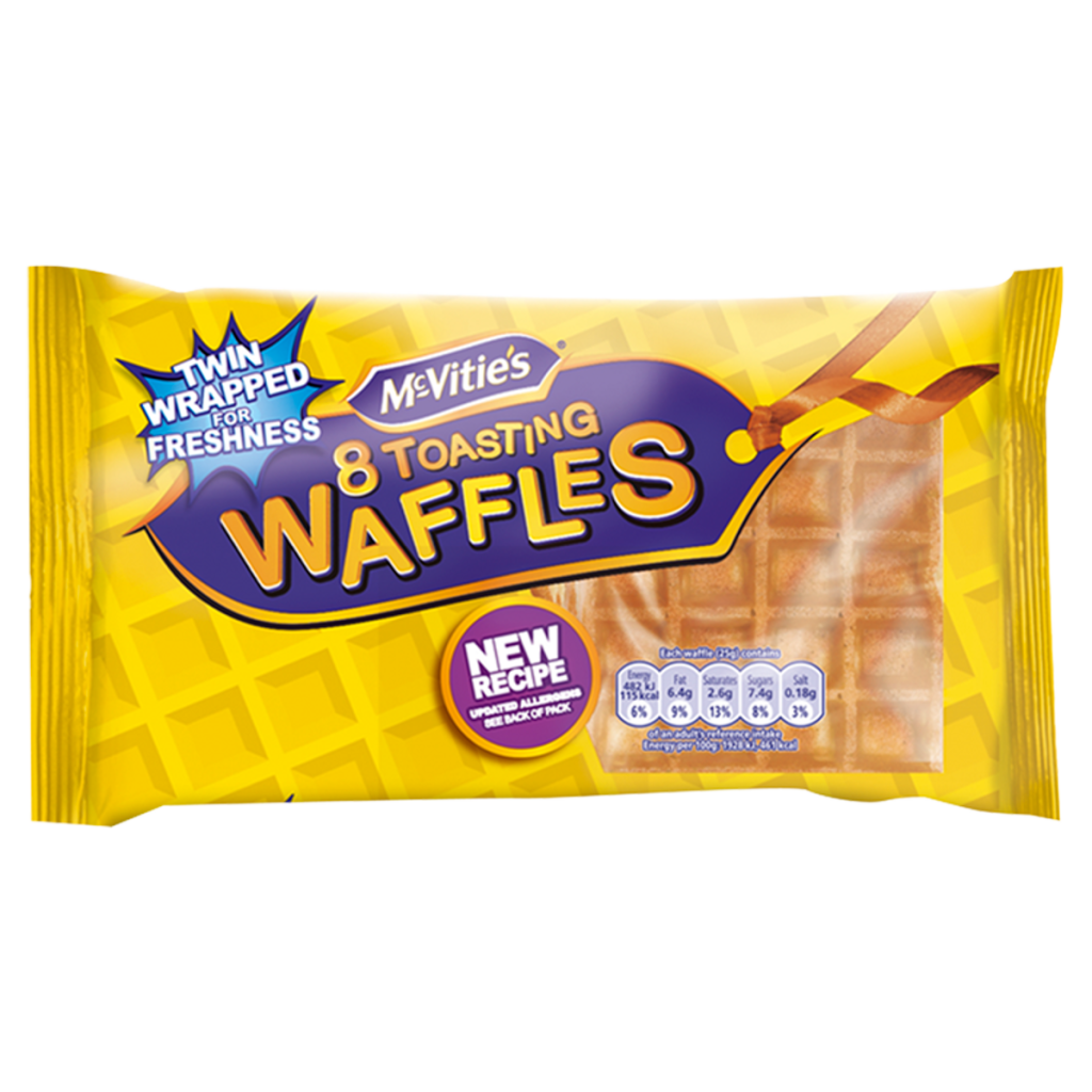 McVitie’s 8 Toasting Waffles 200g