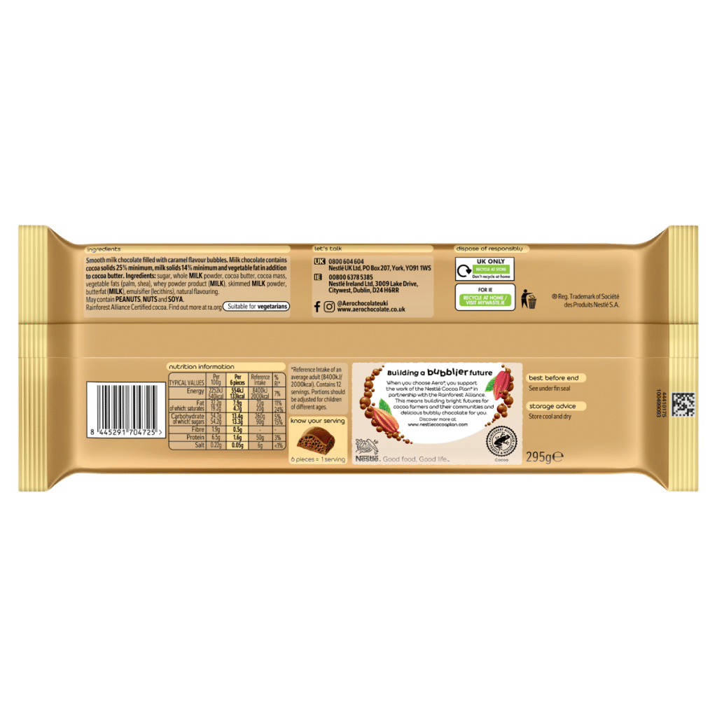 Aero Choco Caramel Flavour 295g