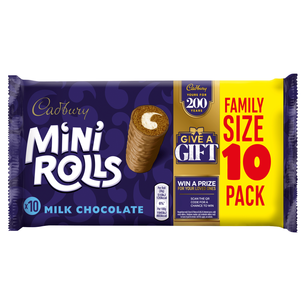 Cadbury 10 Milk Chocolate Mini Rolls