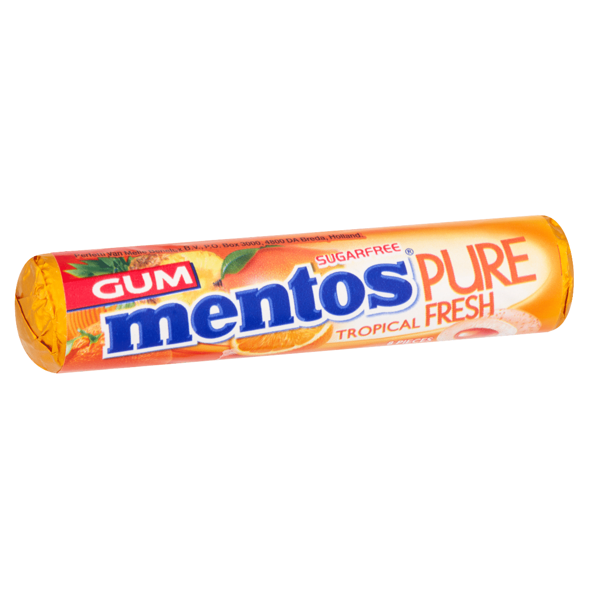 Mentos Gum Pure Fresh Tropical 8 Pieces 15g