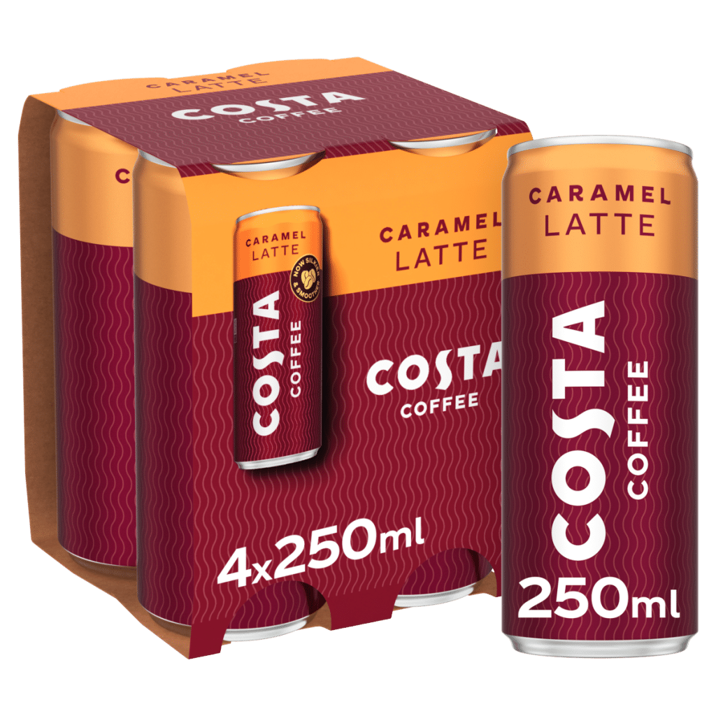 Costa Coffee Caramel Latte Iced Coffee 4 x 250ml