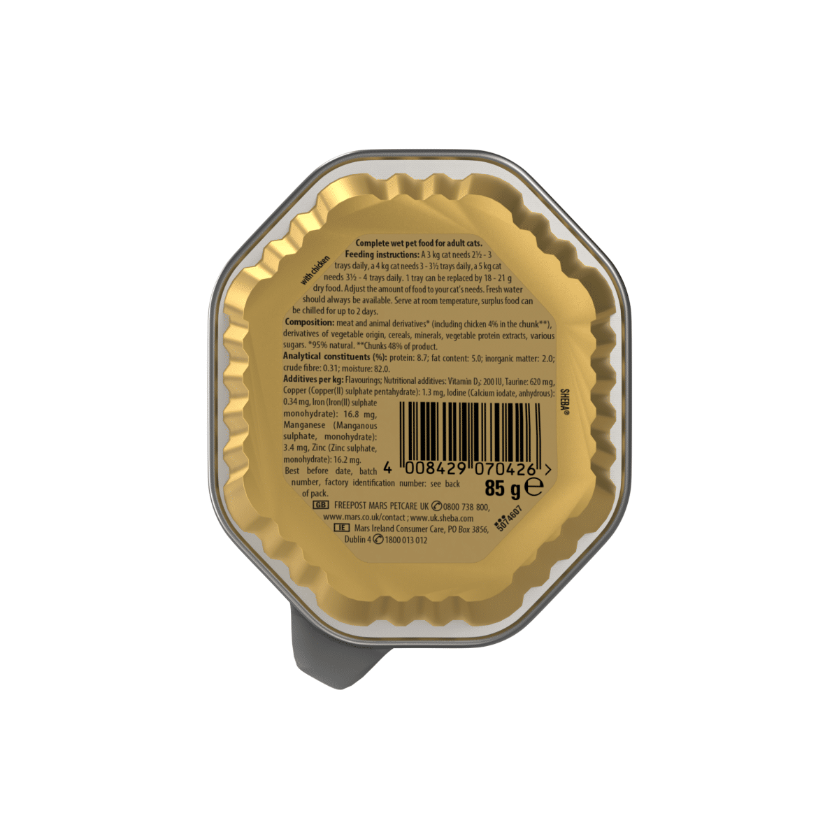 Sheba Select Slices Adult Cat Food Tray with Chicken in Gravy 85g