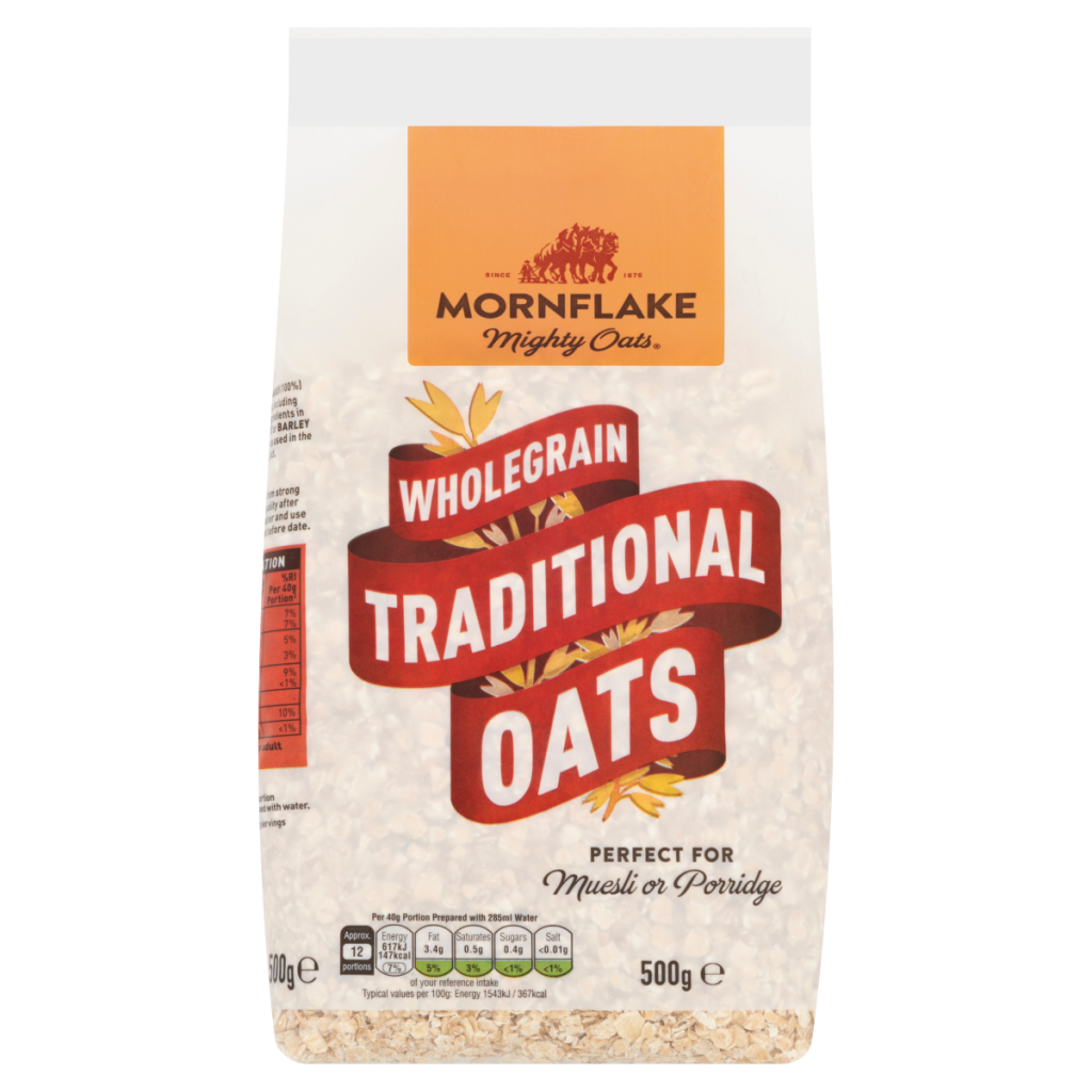 Mornflake Mighty Oats Wholegrain Traditional Oats 500g