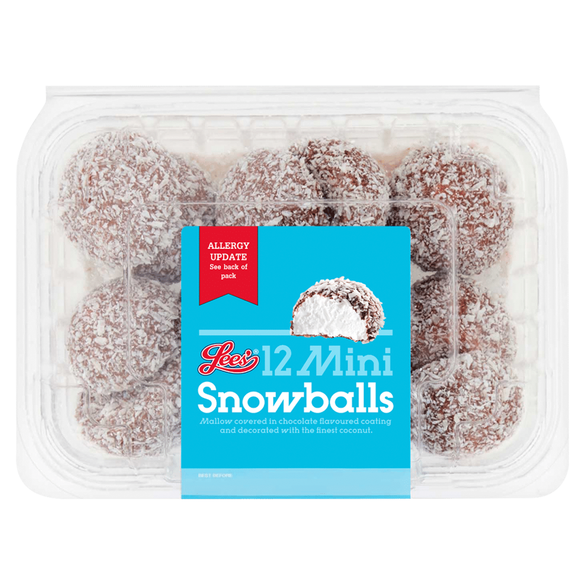 Lees 12 Mini Snowballs 135g