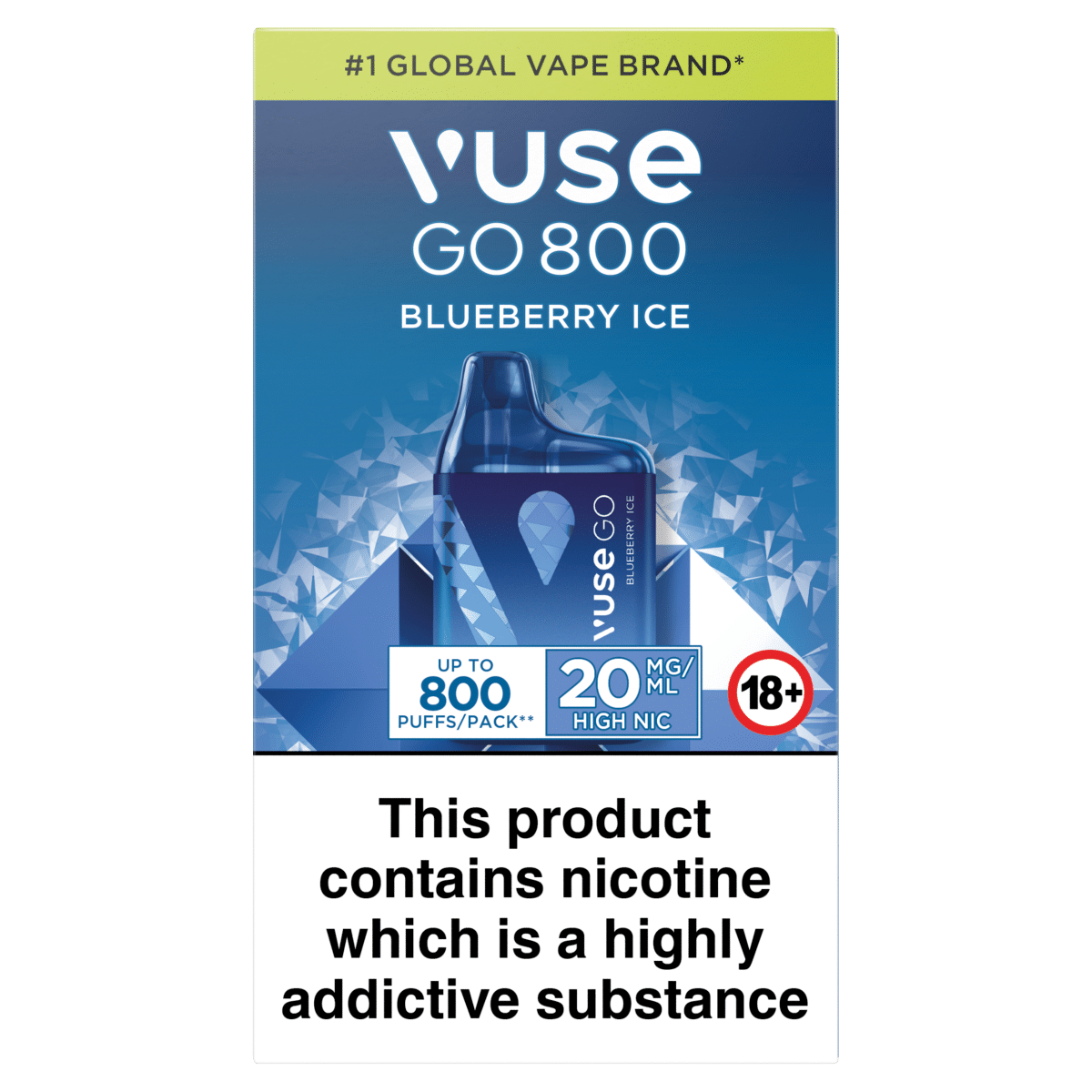 Vuse Go 800 Blueberry Ice 20mg/ml