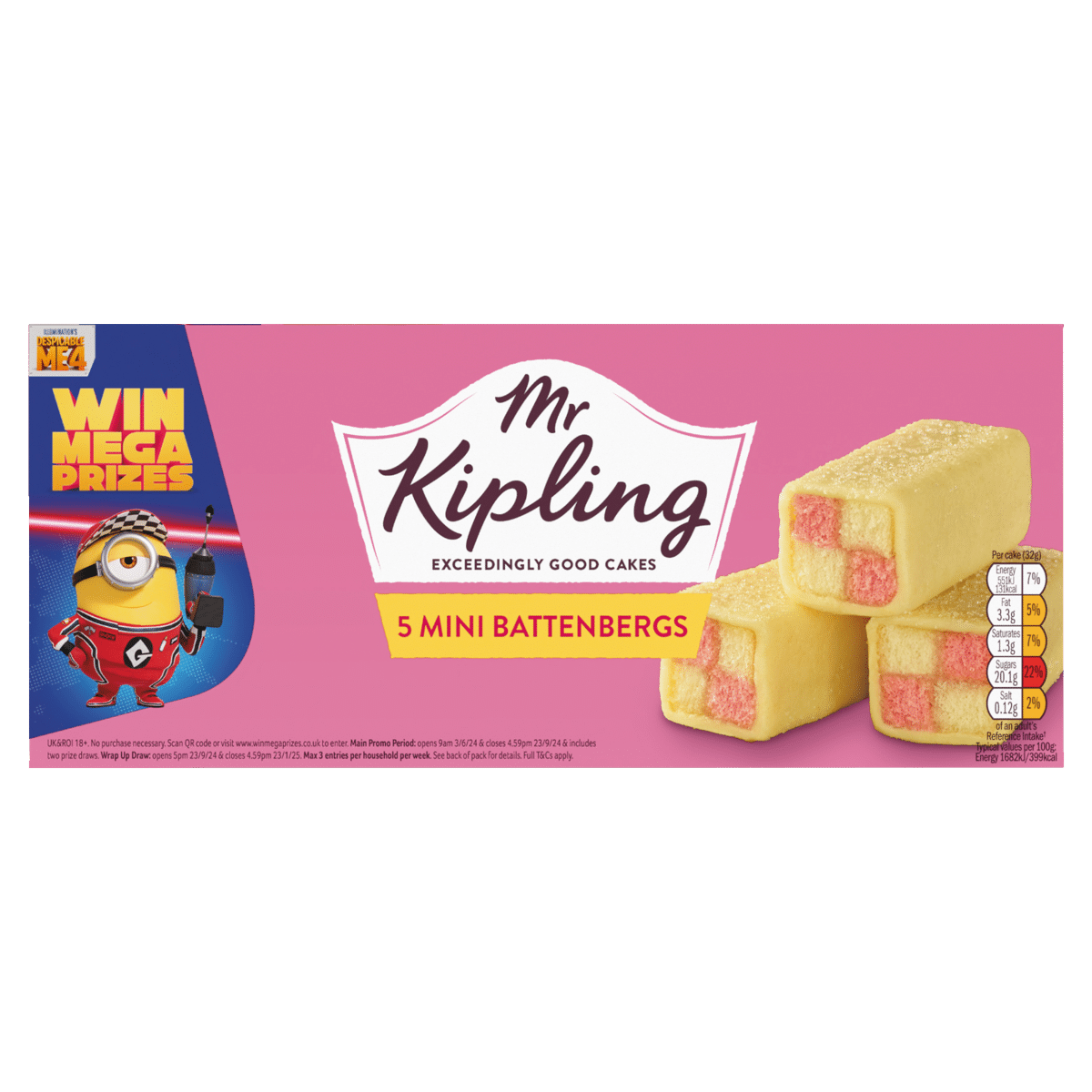 Mr Kipling 5 Mini Battenbergs