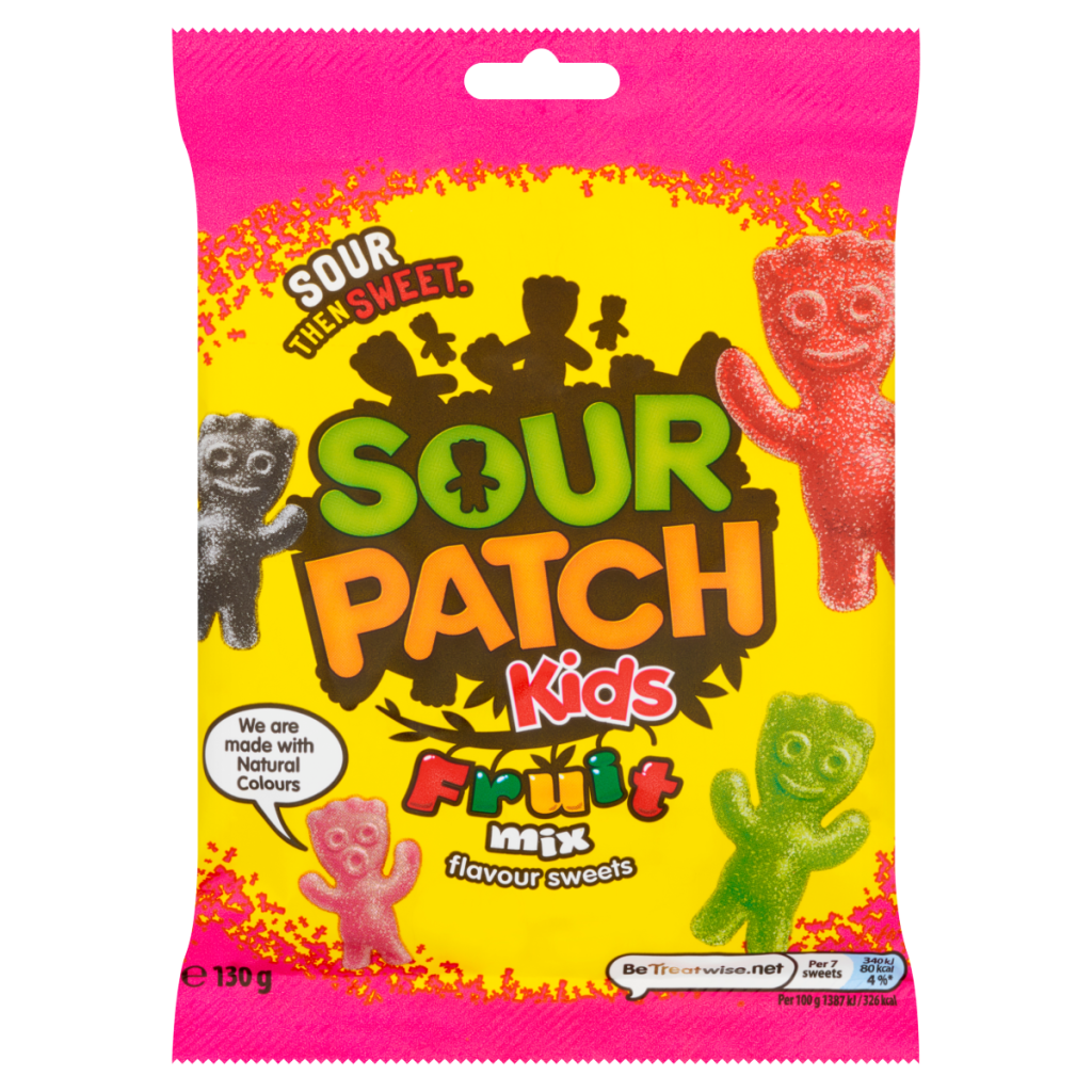 Sour Patch Kids Fruit Mix Sweets Bag 130g