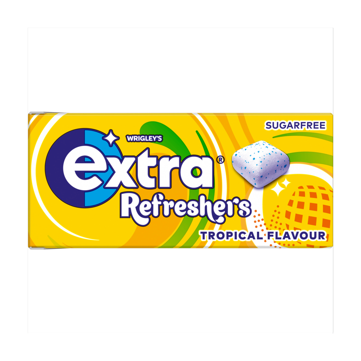 Extra Refreshers Tropical Flavour Sugarfree Chewing Gum Handy Box 7 Pieces
