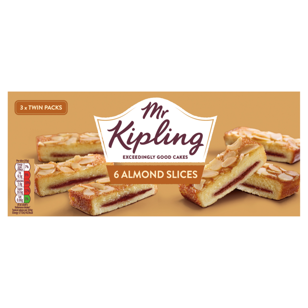 Mr Kipling 6 Almond Slices