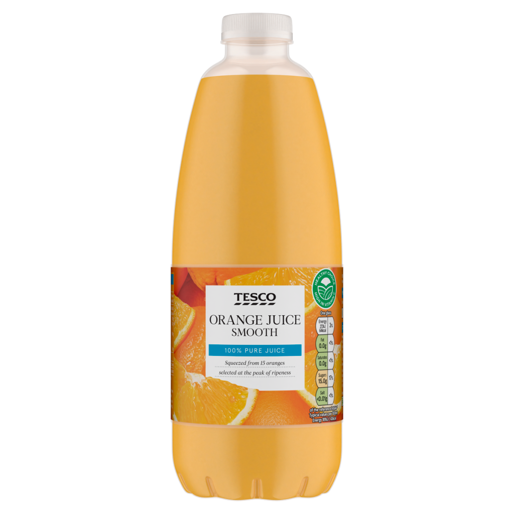 Tesco Orange Juice Smooth 1l