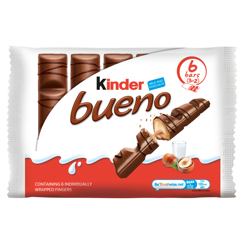 Kinder Milk & Hazelnuts Bueno Bars 3 x 43g
