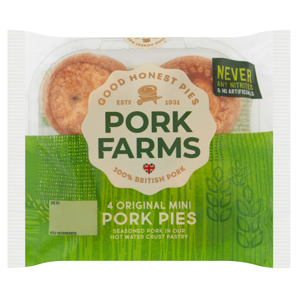 Pork Farms 4 Original Mini Pork Pies 200g