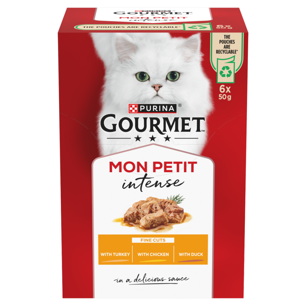 GOURMET Mon Petit Intense Duck, Chicken, Turkey Wet Cat Food 6x50g