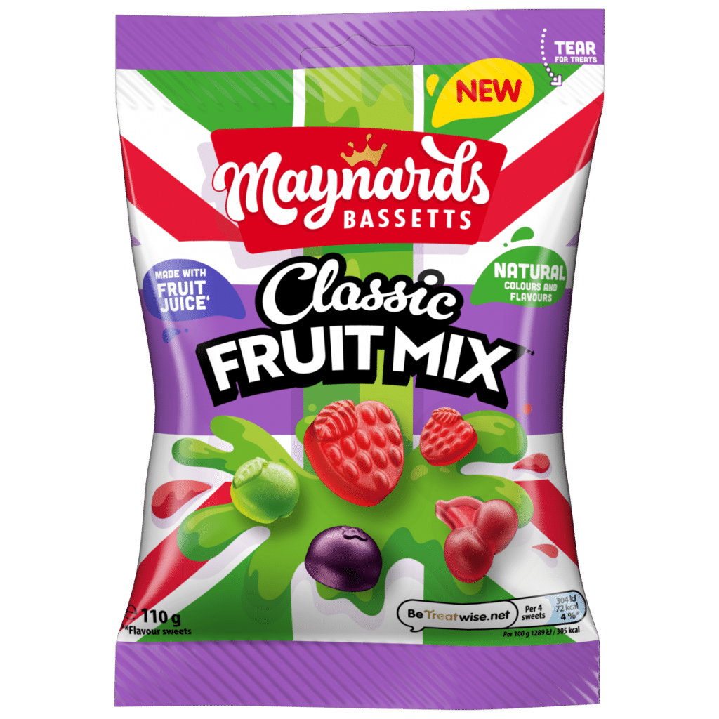Maynards Bassetts Classic Fruit Mix Candy Sweets Sharing Bag 110 g